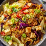 Tofu Cabbage Stir Fry