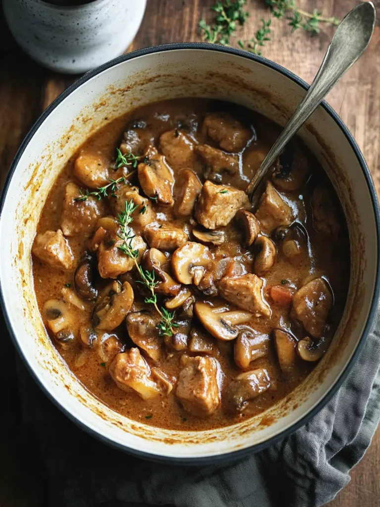 Easy Pork and Mushroom Stew