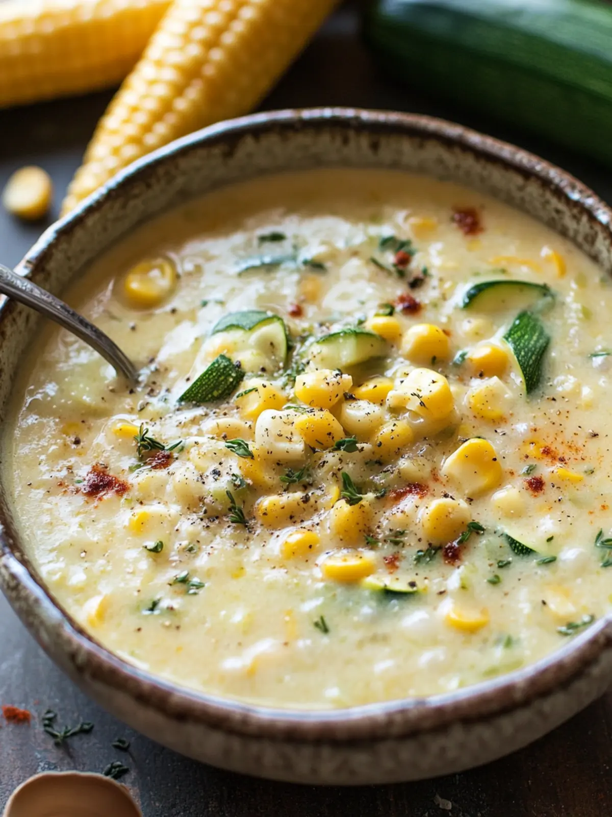 Summer Corn and Zucchini Chowder