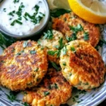 Ultimate Mediterranean Lemon Chickpea Patties with Yogurt Sauce