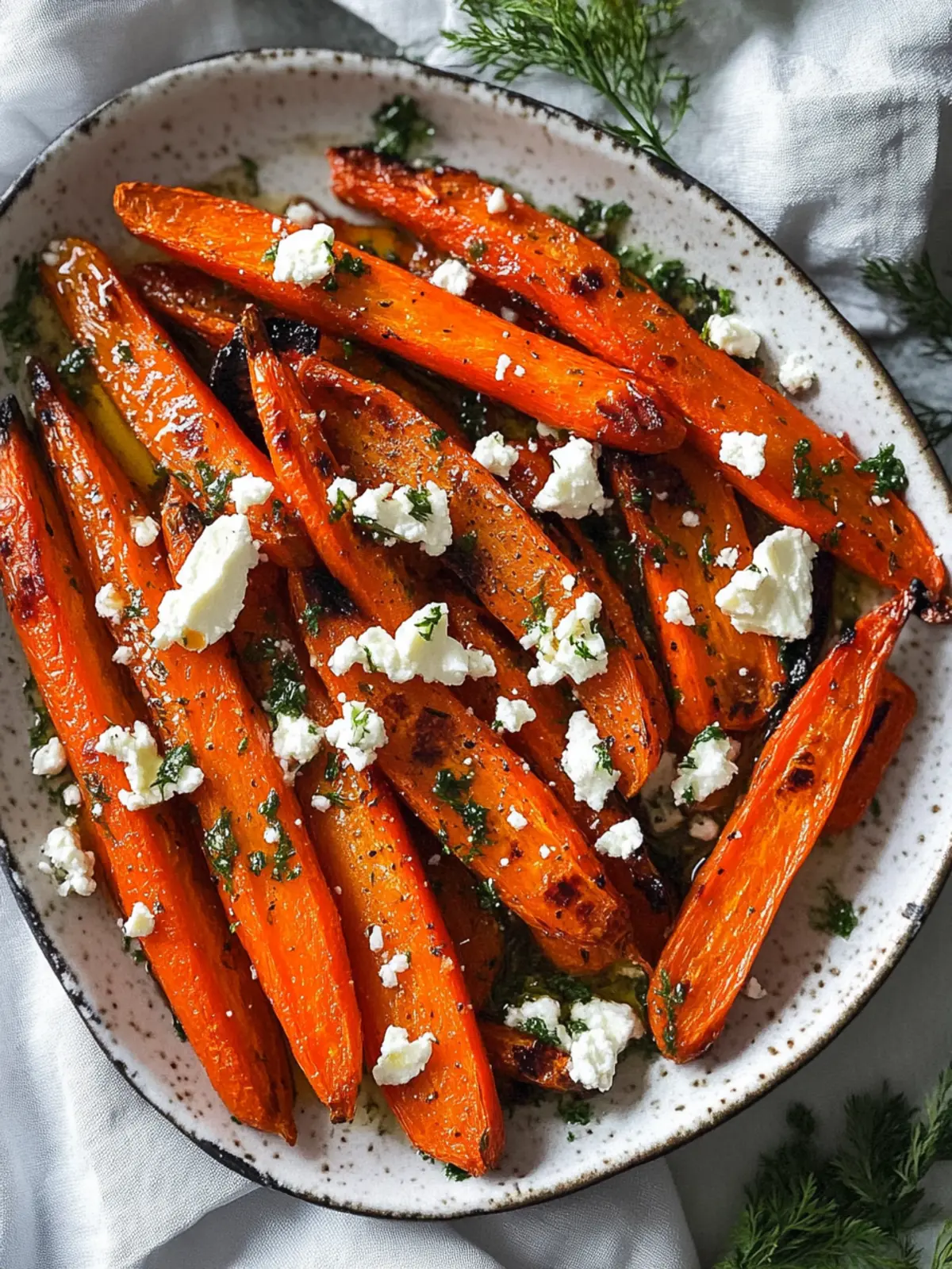 Roasted Carrots with Feta