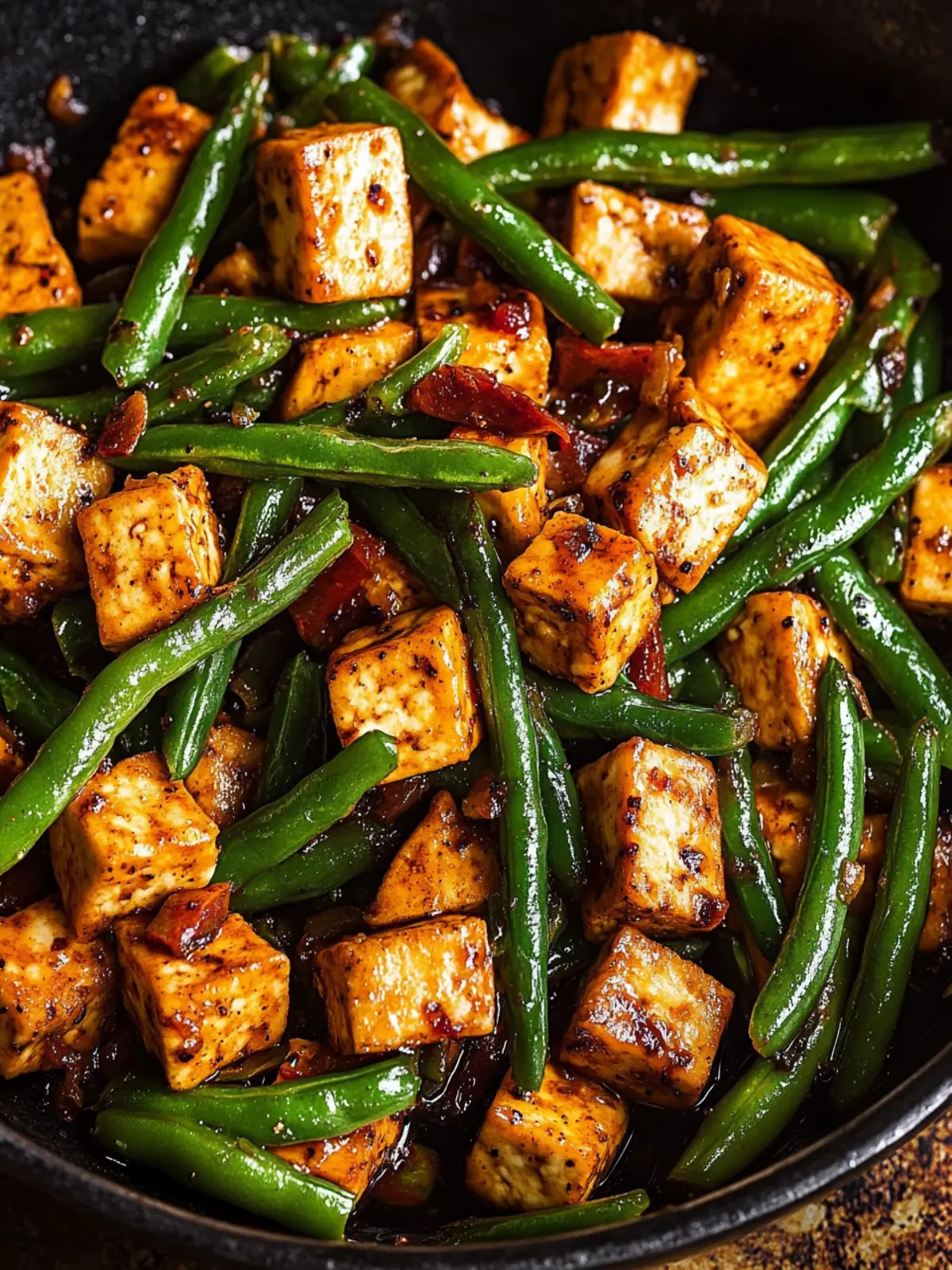 Black Pepper Tofu & Green Beans