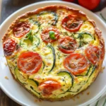 Crustless Zucchini Tomato Quiche