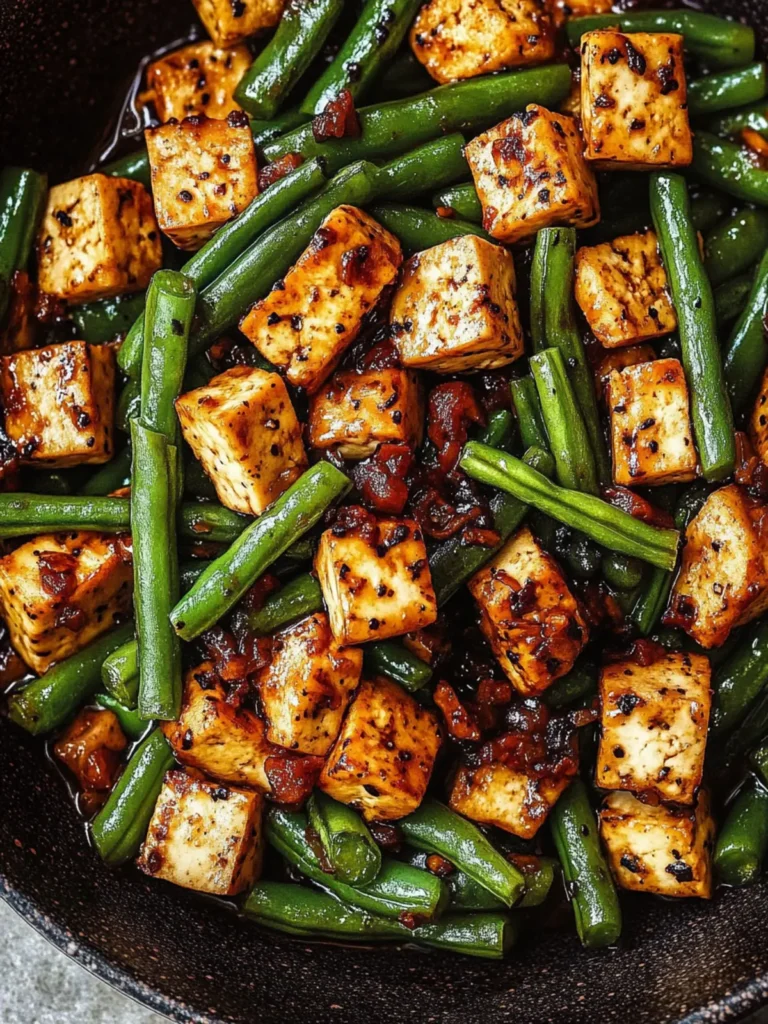 Black Pepper Tofu & Green Beans