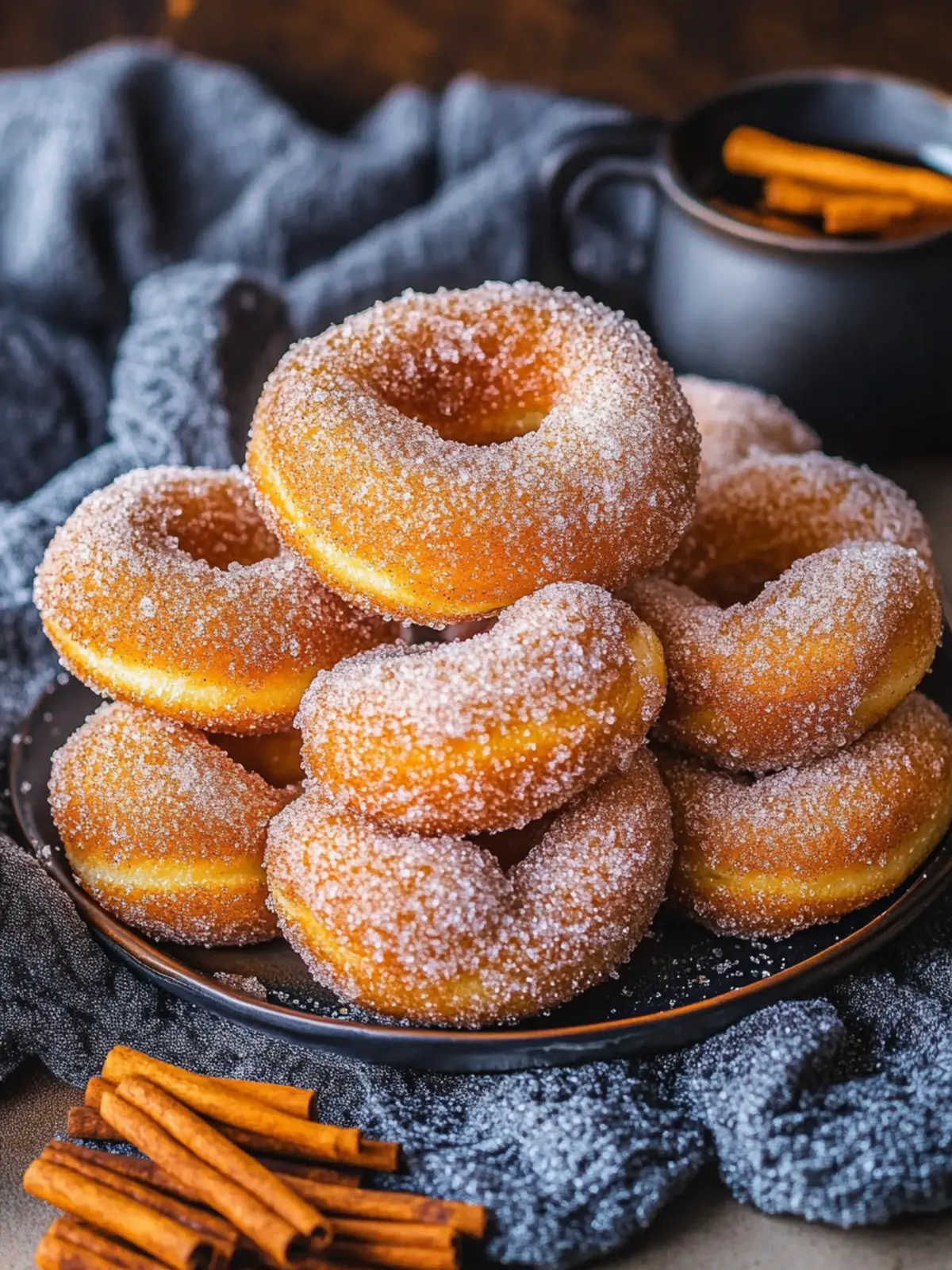 Cinnamon Sugar Twist Donuts