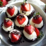 Chocolate Covered Cheesecake Strawberries