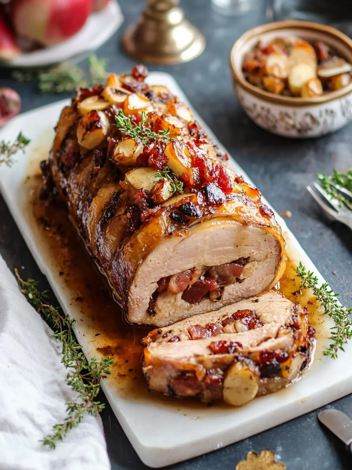 Apple & Bacon Stuffed Pork Loin