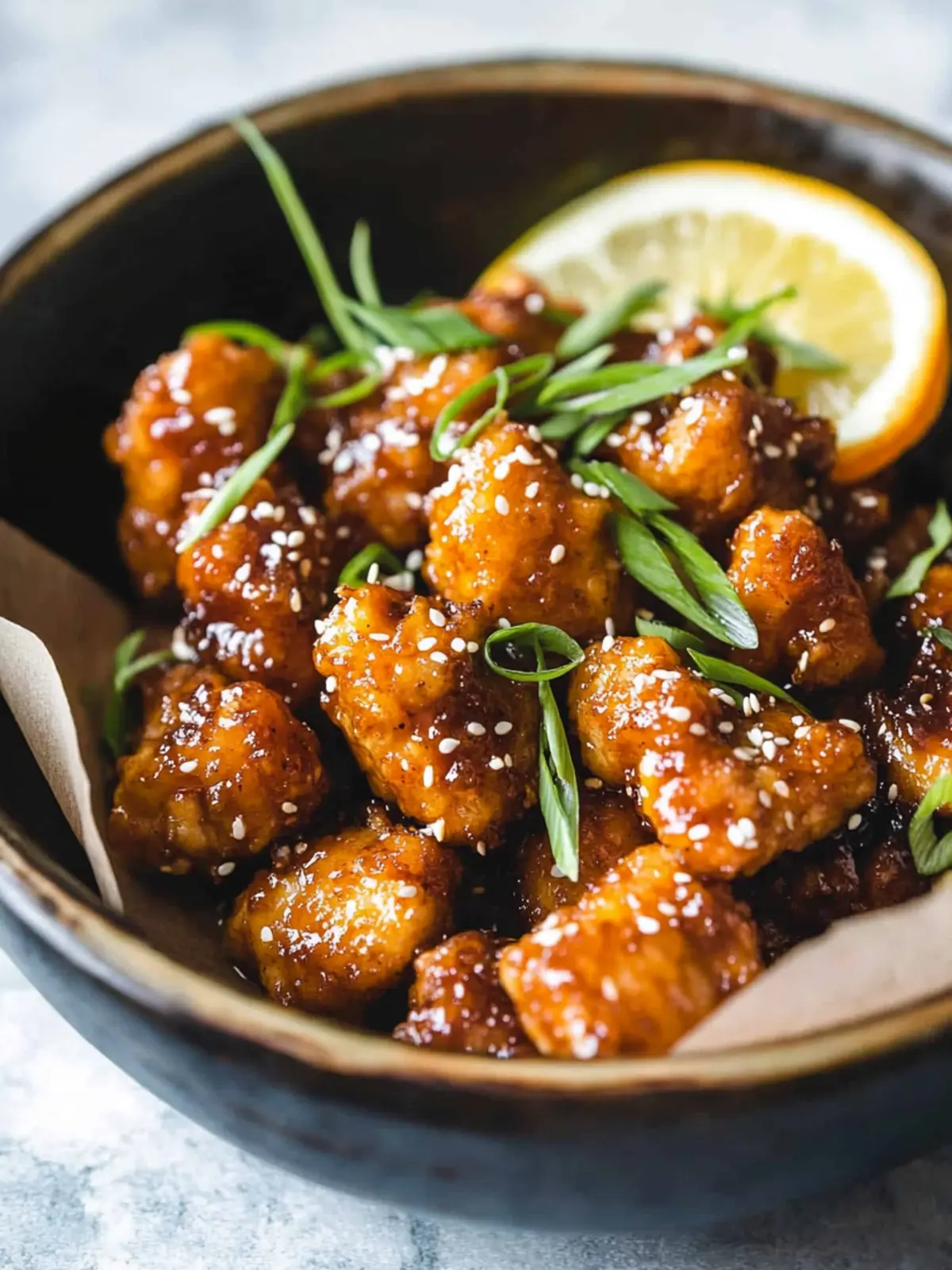 Paleo Crispy Orange Chicken (AIP option)