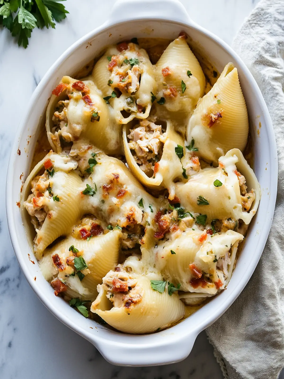 Leftover Thanksgiving Turkey Stuffed Shells