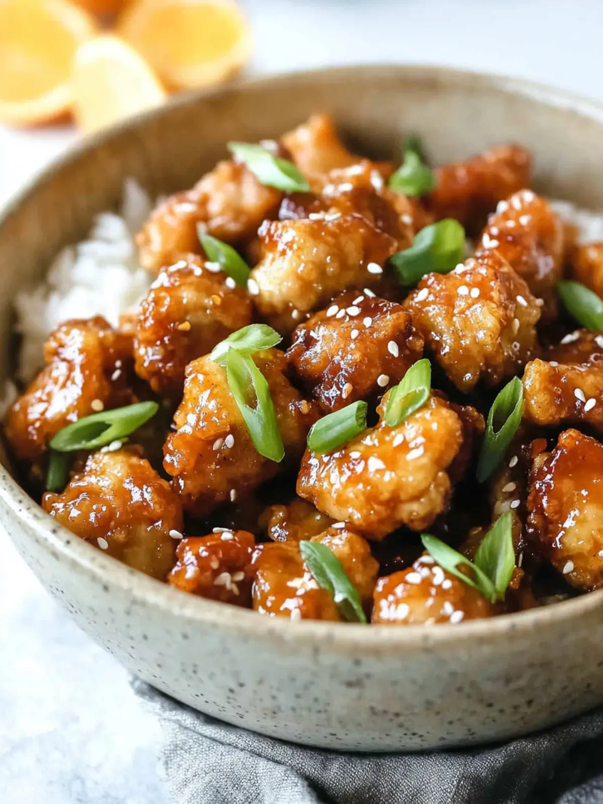 Paleo Crispy Orange Chicken (AIP option)