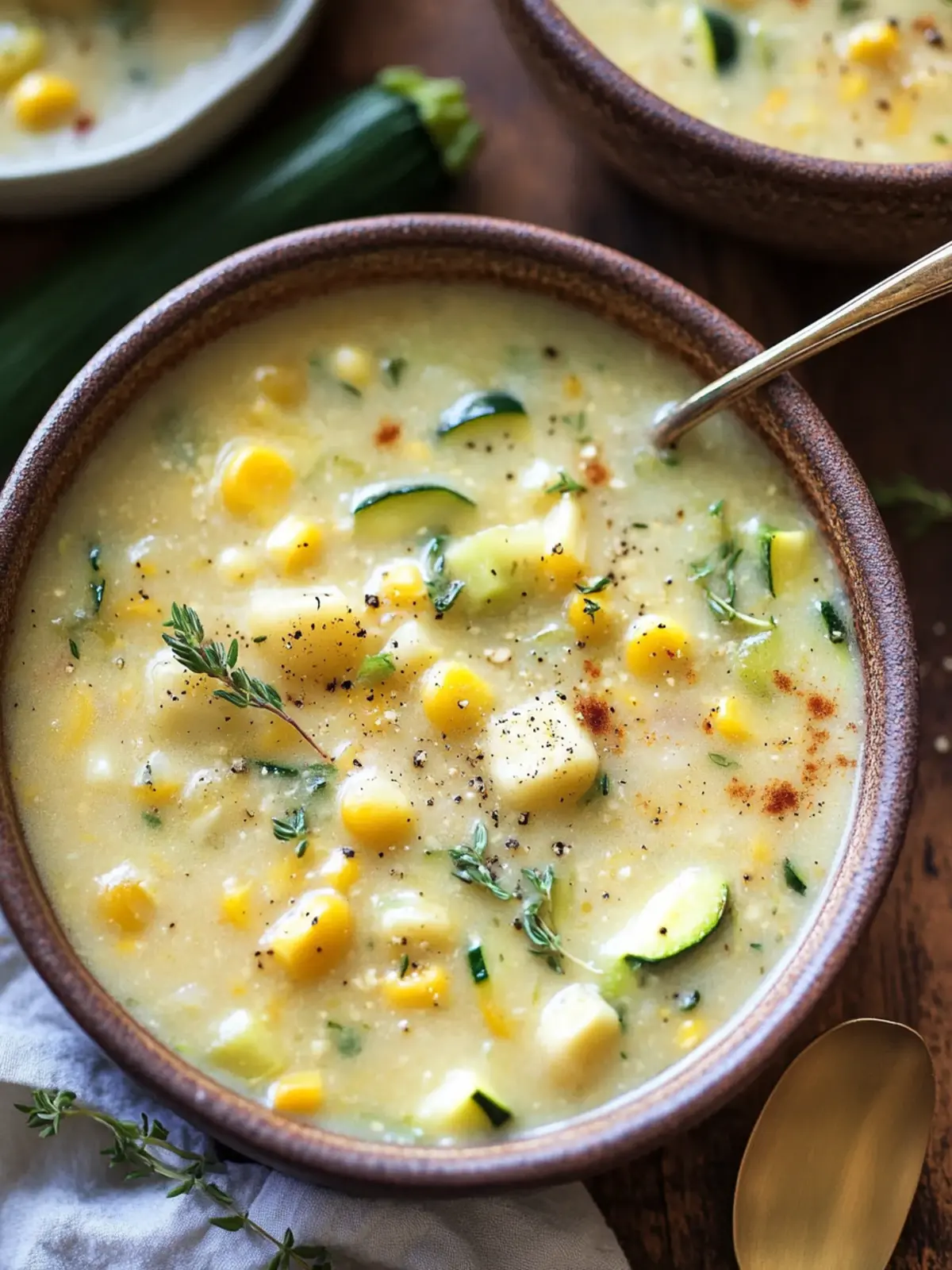 Summer Corn and Zucchini Chowder
