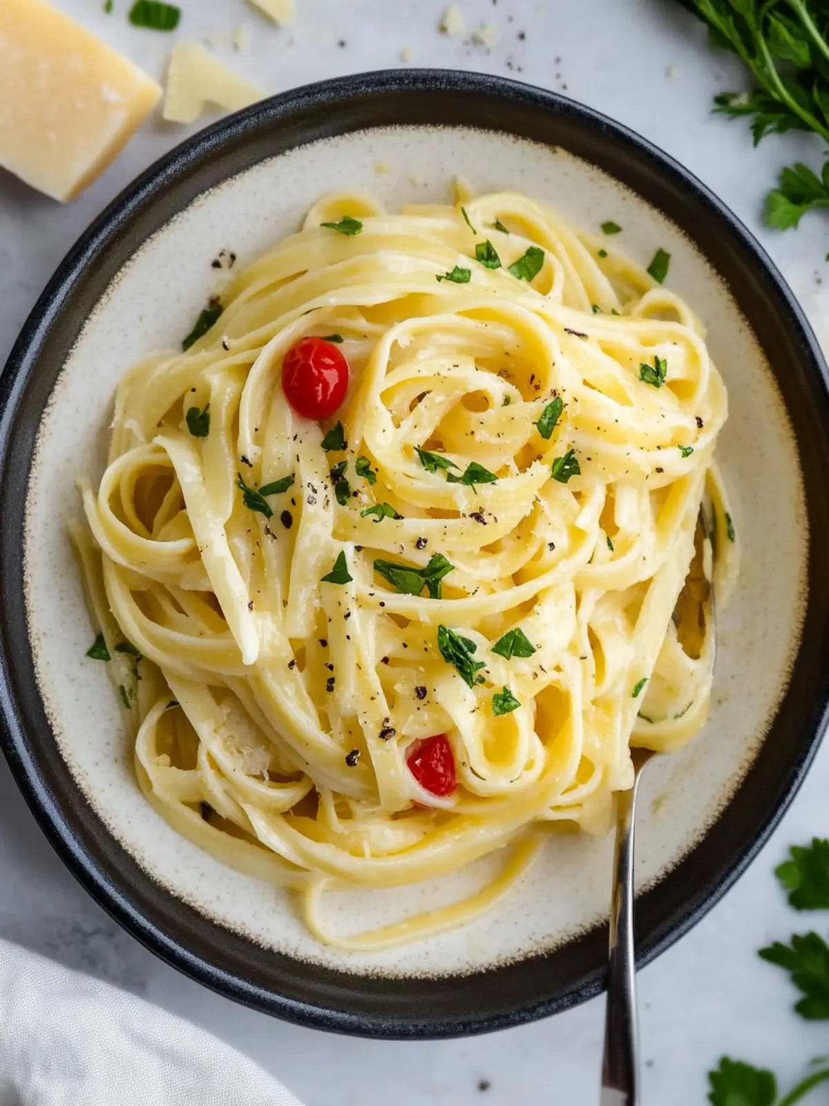 Pasta in White Wine Sauce