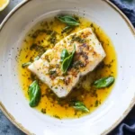 Pan Fried Cod in a Citrus Basil Butter Sauce