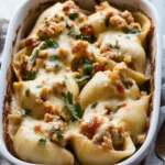 Leftover Thanksgiving Turkey Stuffed Shells