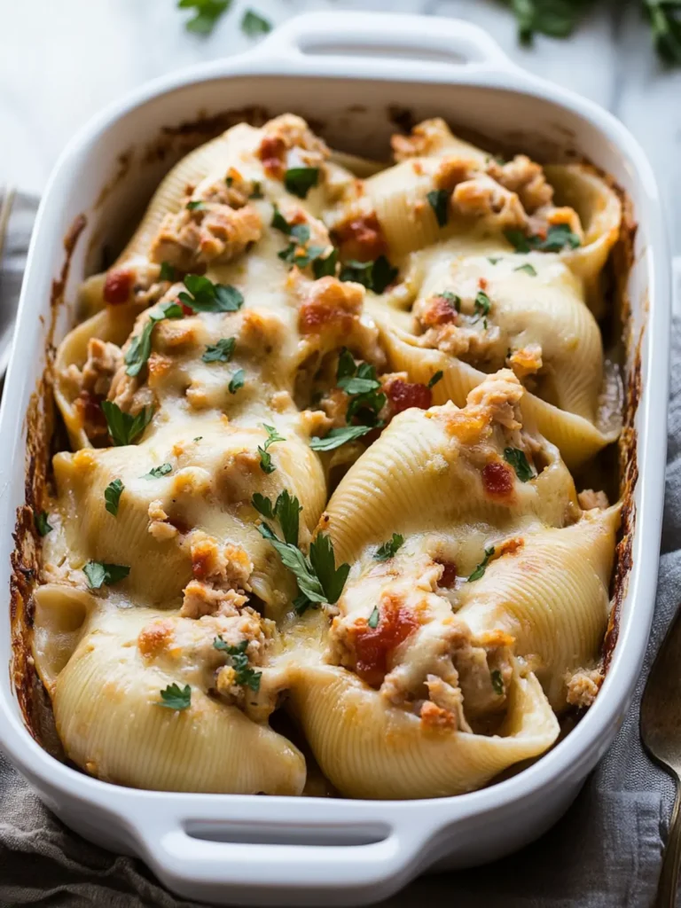 Leftover Thanksgiving Turkey Stuffed Shells