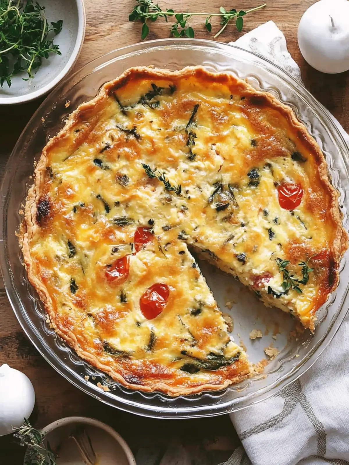 Crustless Quiche