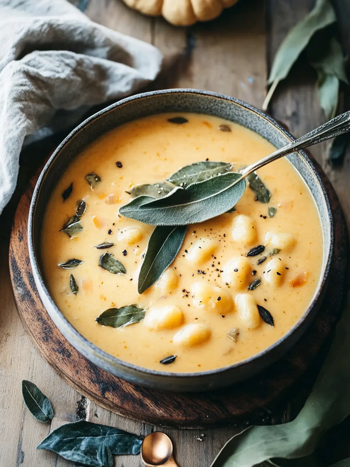 Pumpkin Beer & Sharp Cheddar Gnocchi Soup