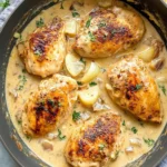 Whole30 Creamy Garlic Chicken (Dairy Free, Paleo)