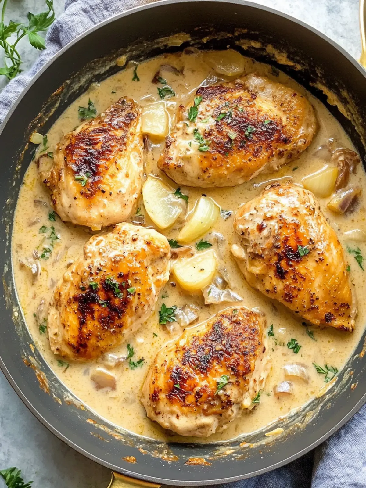 Whole30 Creamy Garlic Chicken (Dairy Free, Paleo)