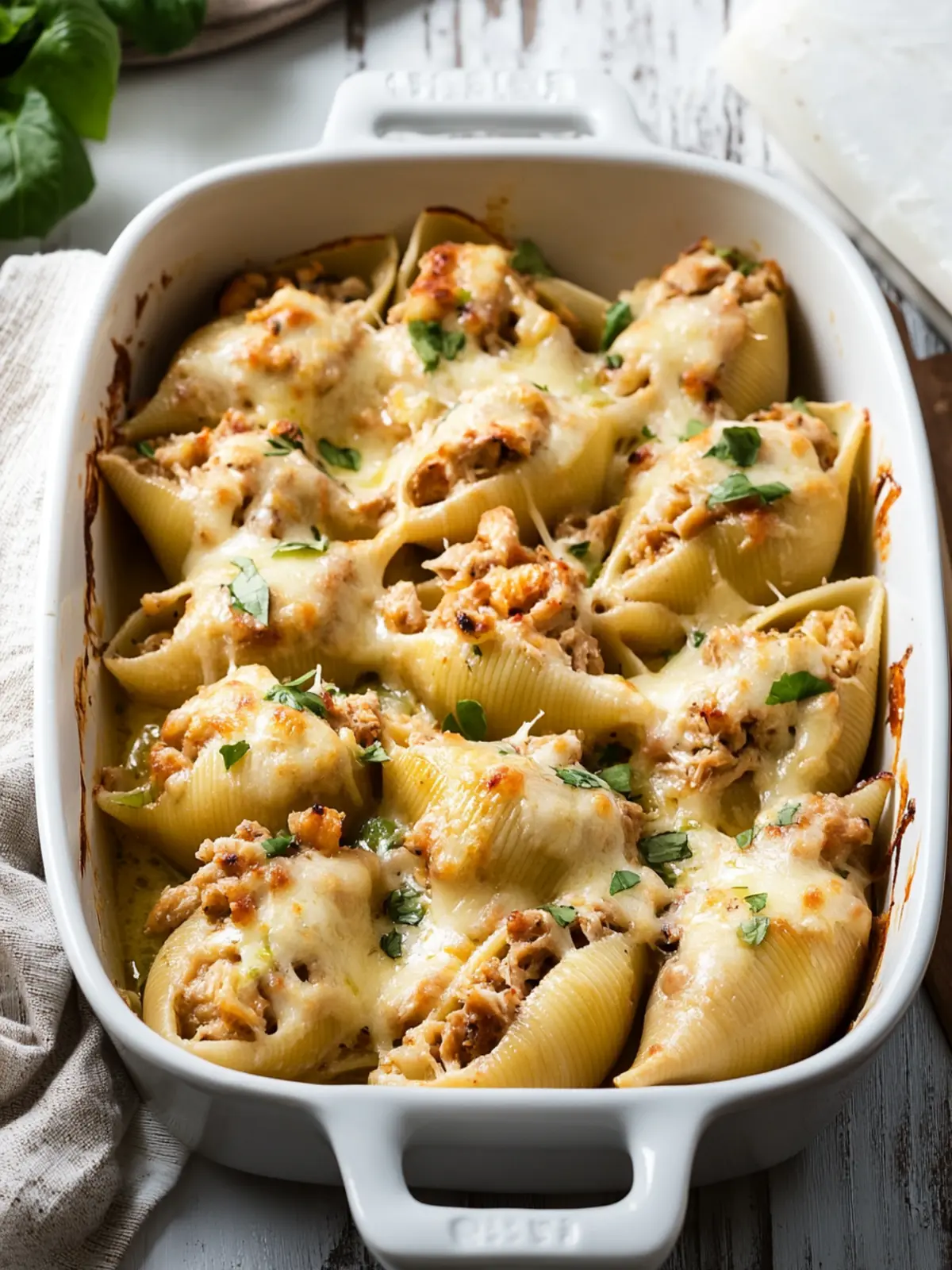 Leftover Thanksgiving Turkey Stuffed Shells