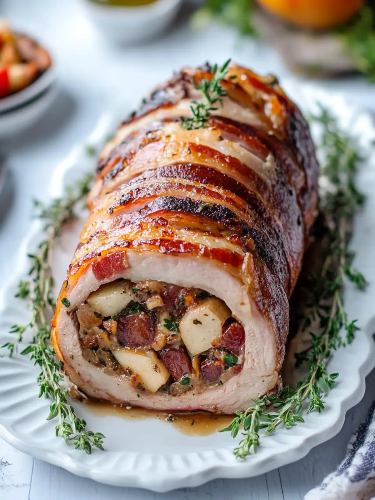 Apple & Bacon Stuffed Pork Loin