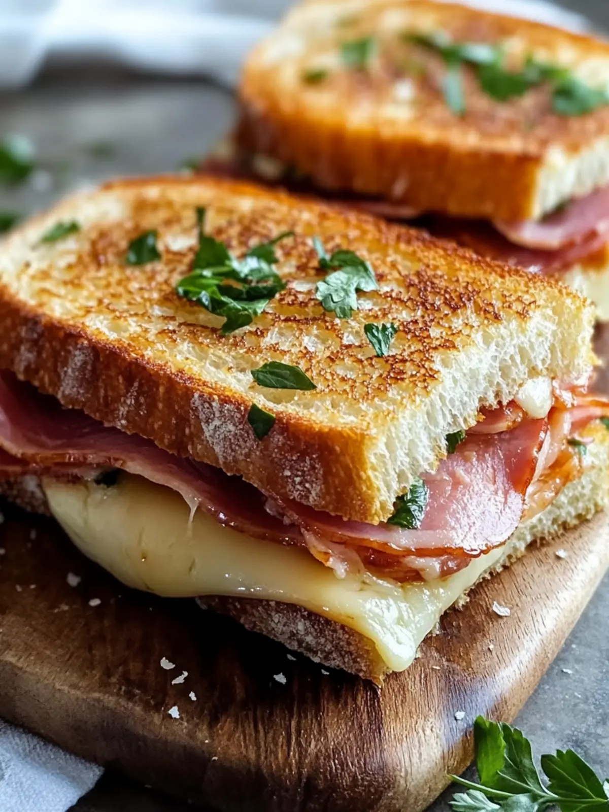 Easy Homemade French Ham & Cheese Sandwich