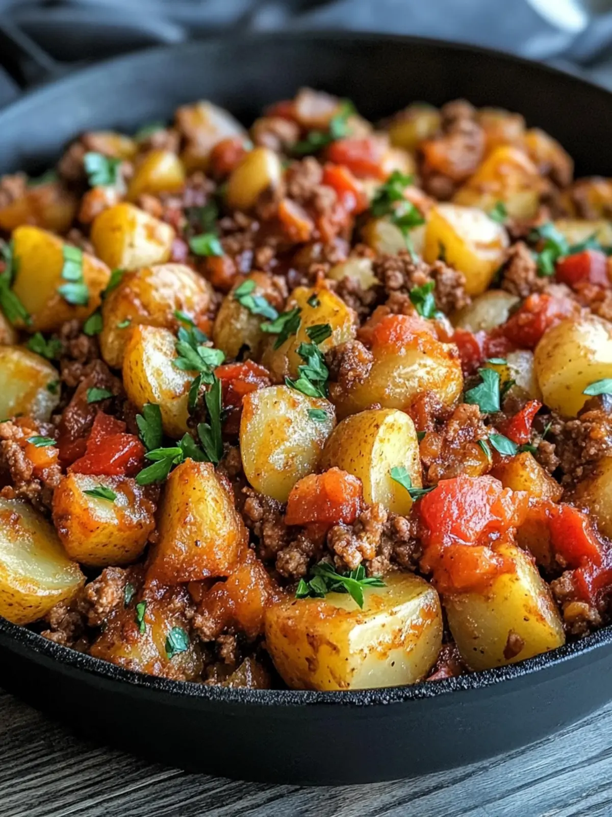 Hearty One-Skillet Ground Turkey Potato Recipe Easy Perfect Dinner Idea