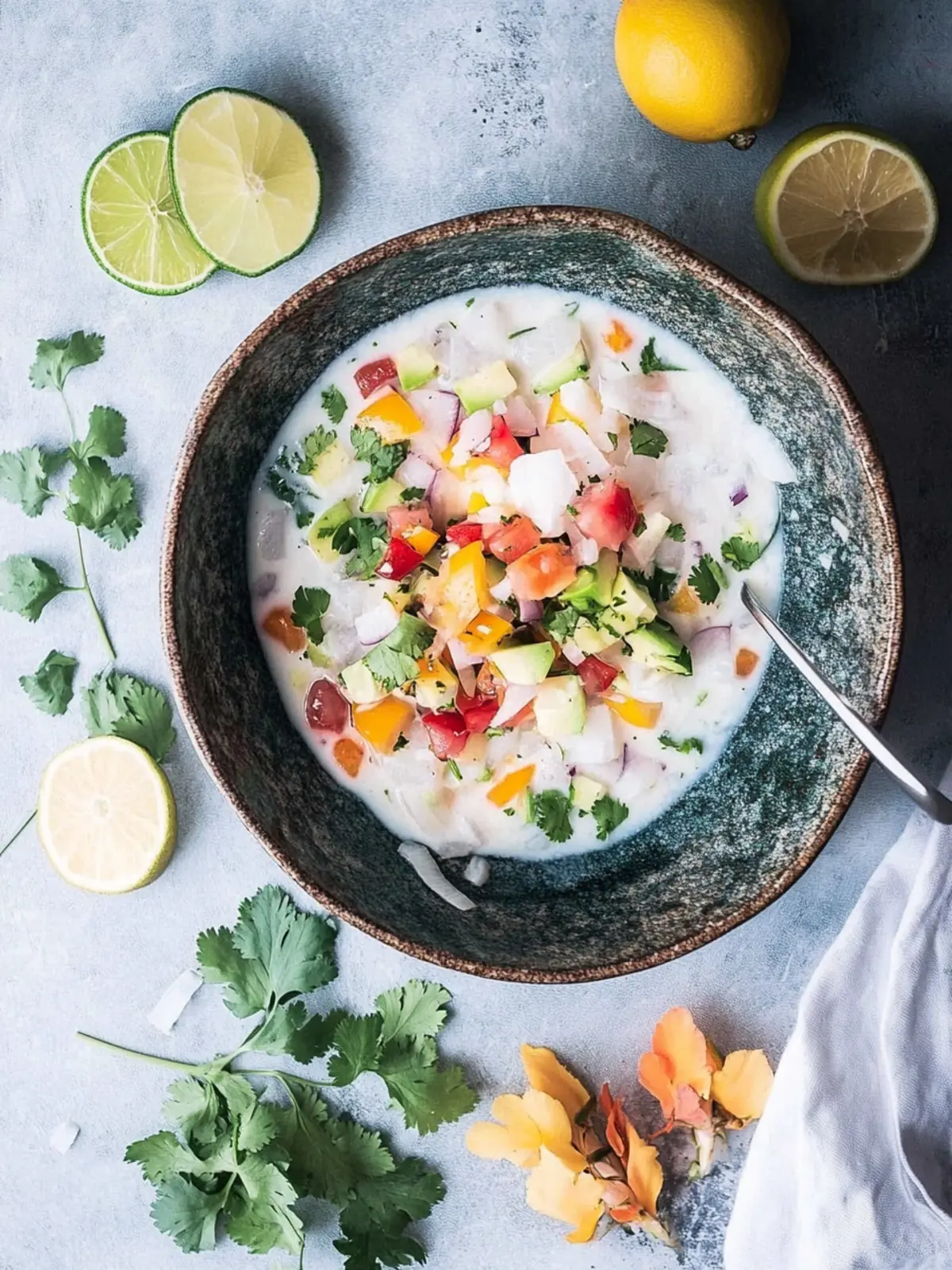 Tropical Coconut Milk Ceviche