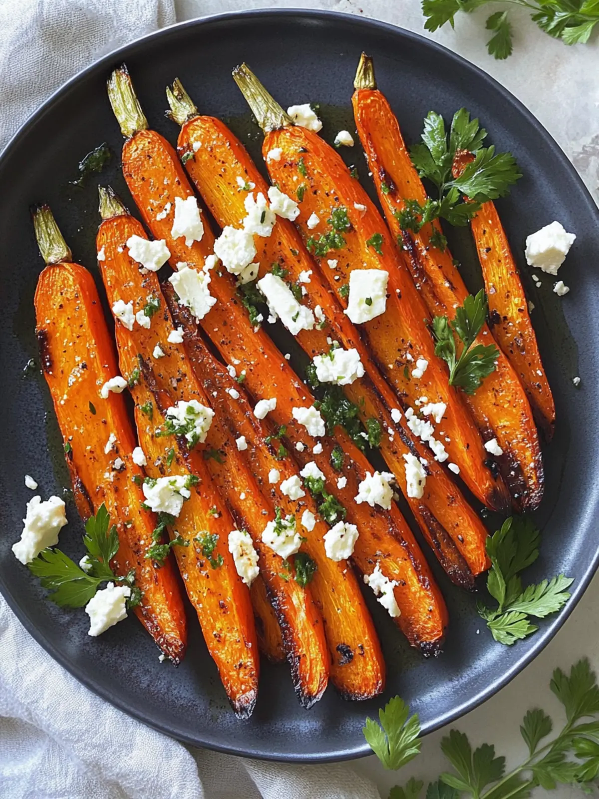Roasted Carrots with Feta