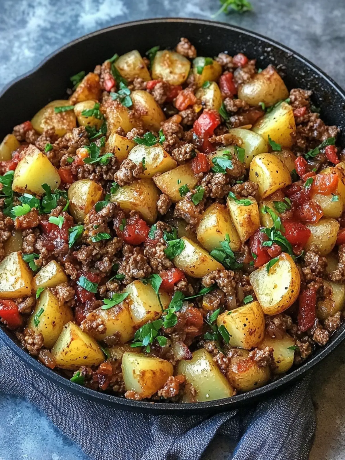 Hearty One-Skillet Ground Turkey Potato Recipe Easy Perfect Dinner Idea