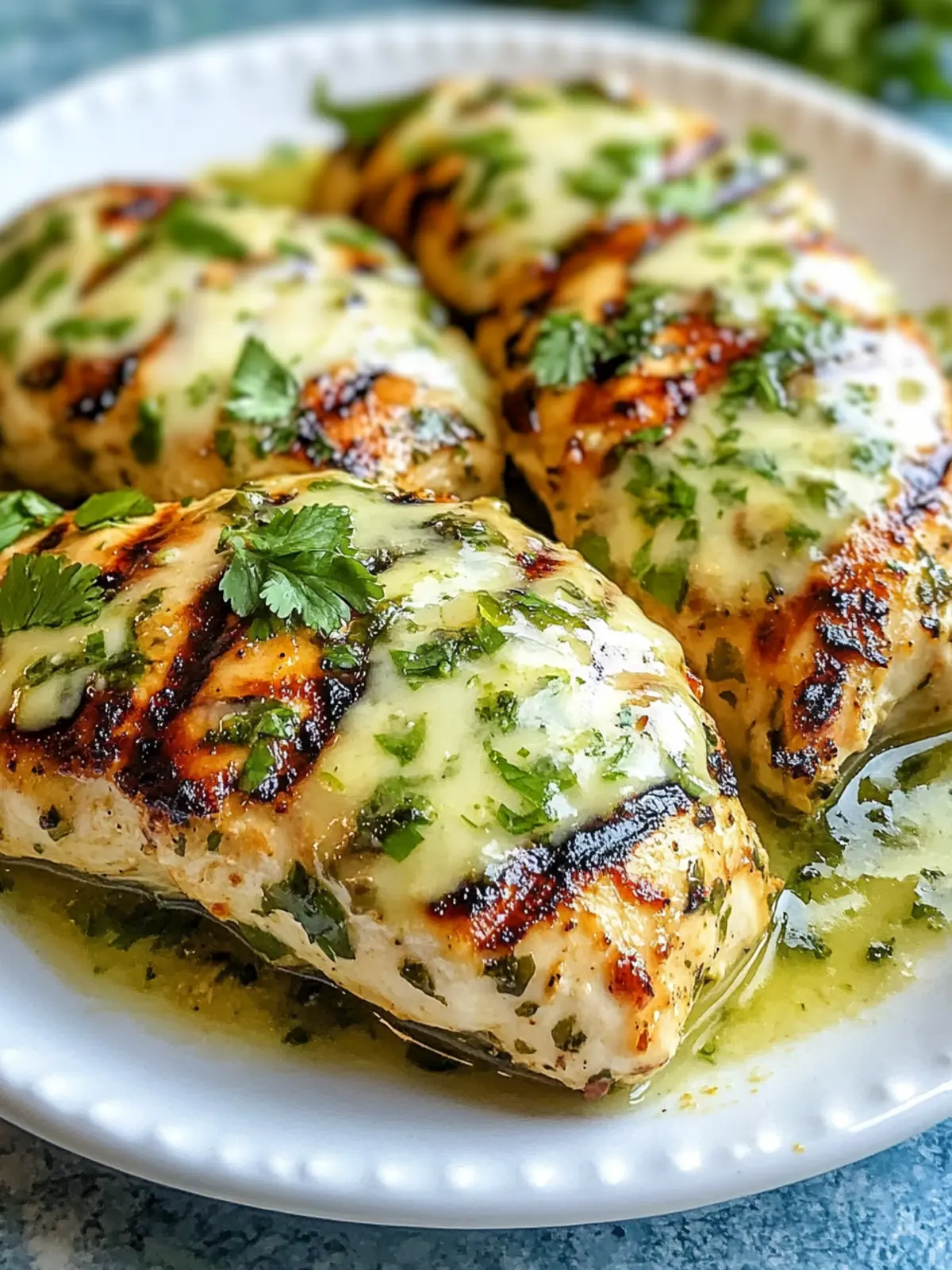 Cheesy Grilled Salsa Verde Pepper Jack Chicken