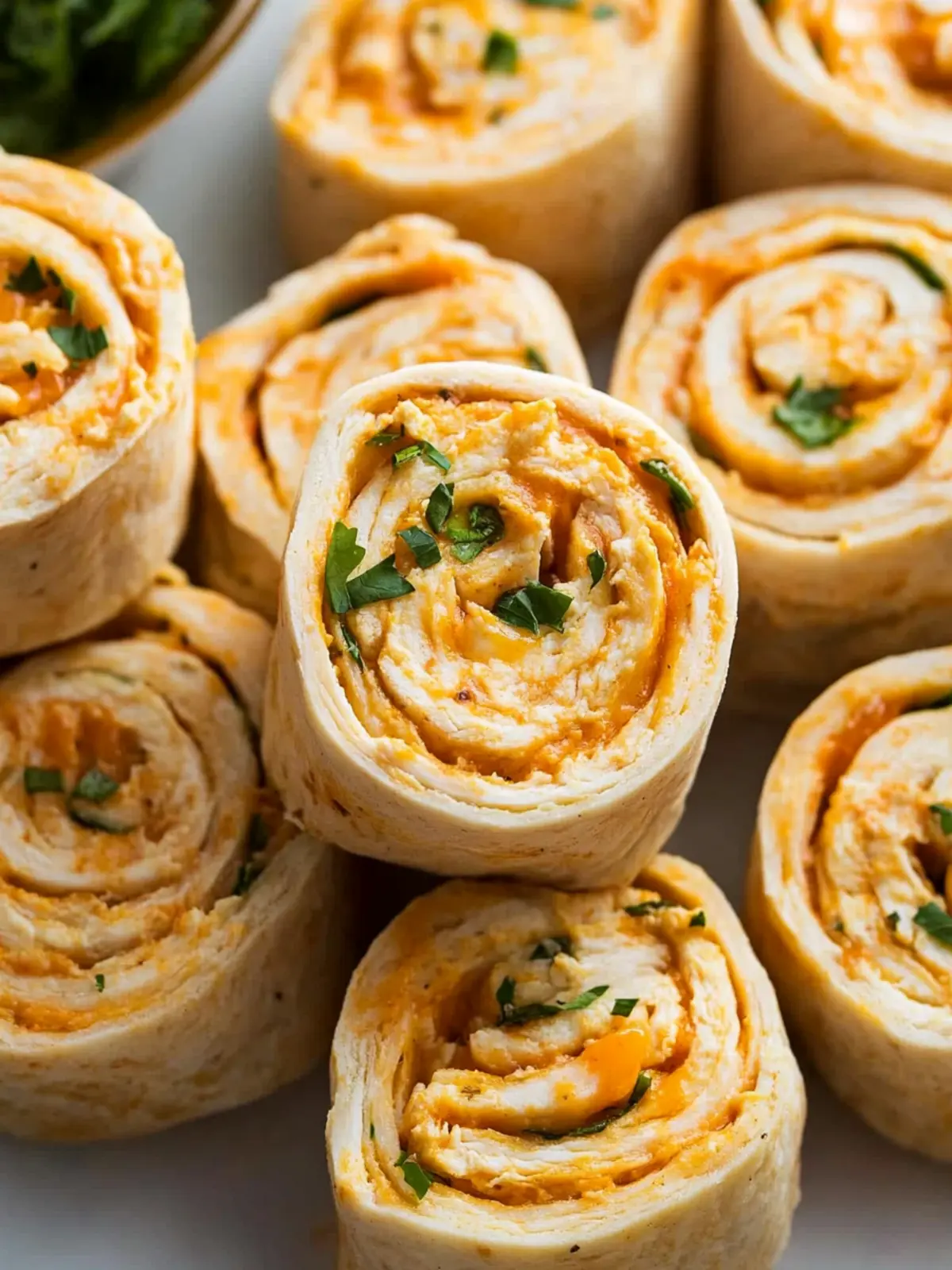Buffalo Chicken Pinwheels
