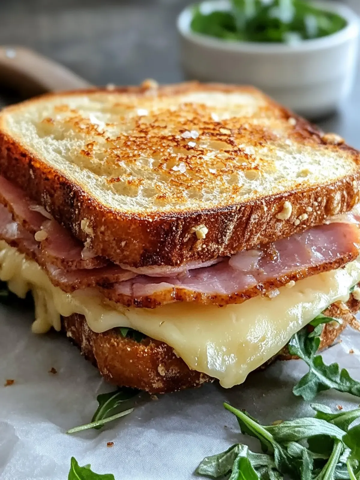 Easy Homemade French Ham & Cheese Sandwich