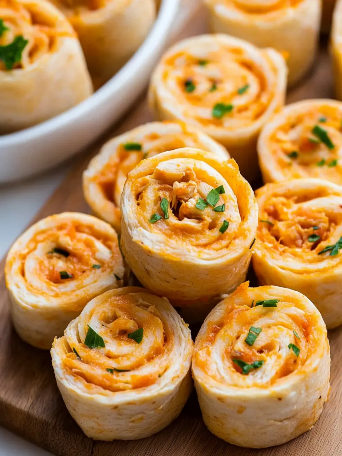 Buffalo Chicken Pinwheels