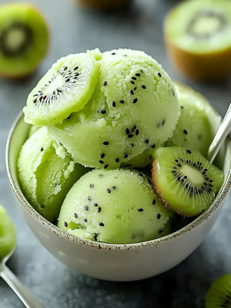 Kiwi Sorbet Recipe Refreshing Easy to Make