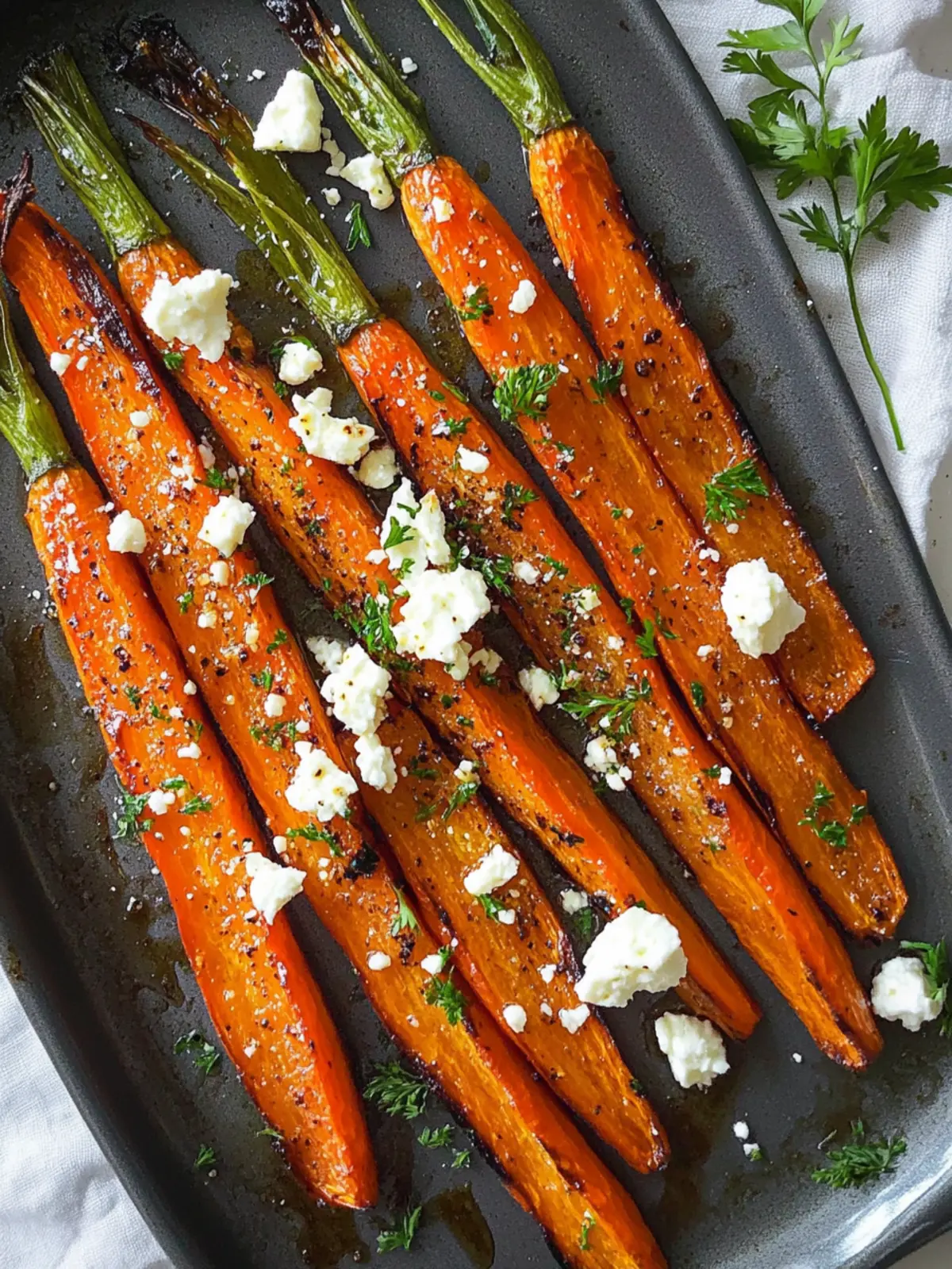 Roasted Carrots with Feta