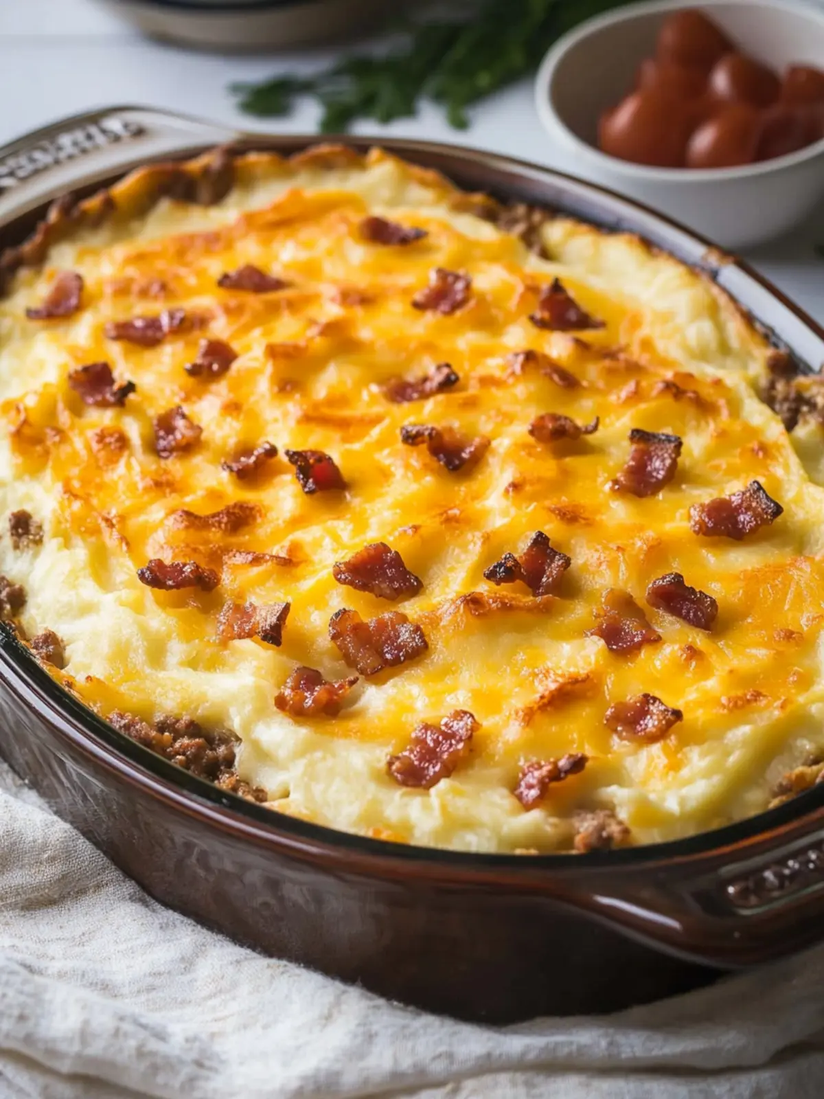 Bacon Cheeseburger Shepherd’s Pie