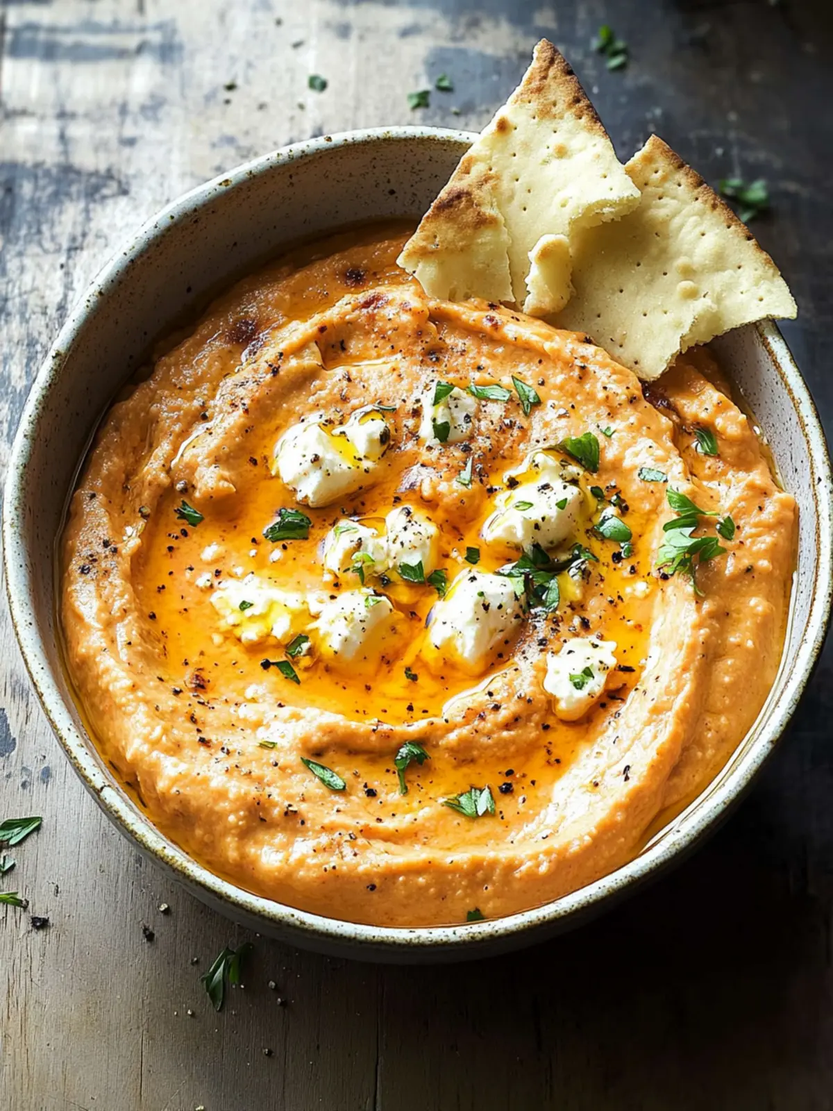 Roasted Pepper Feta Dip