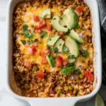 Taco Cauliflower Rice Casserole (Paleo, Gluten-free)