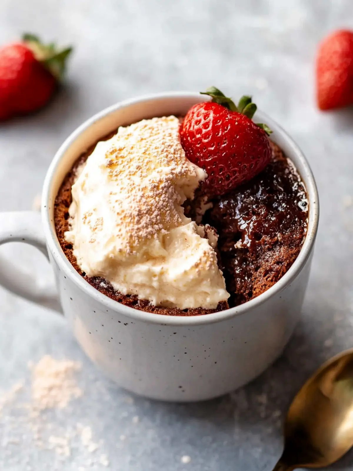 Easy 3 Ingredient Mug Cake (1 Minute Cake)