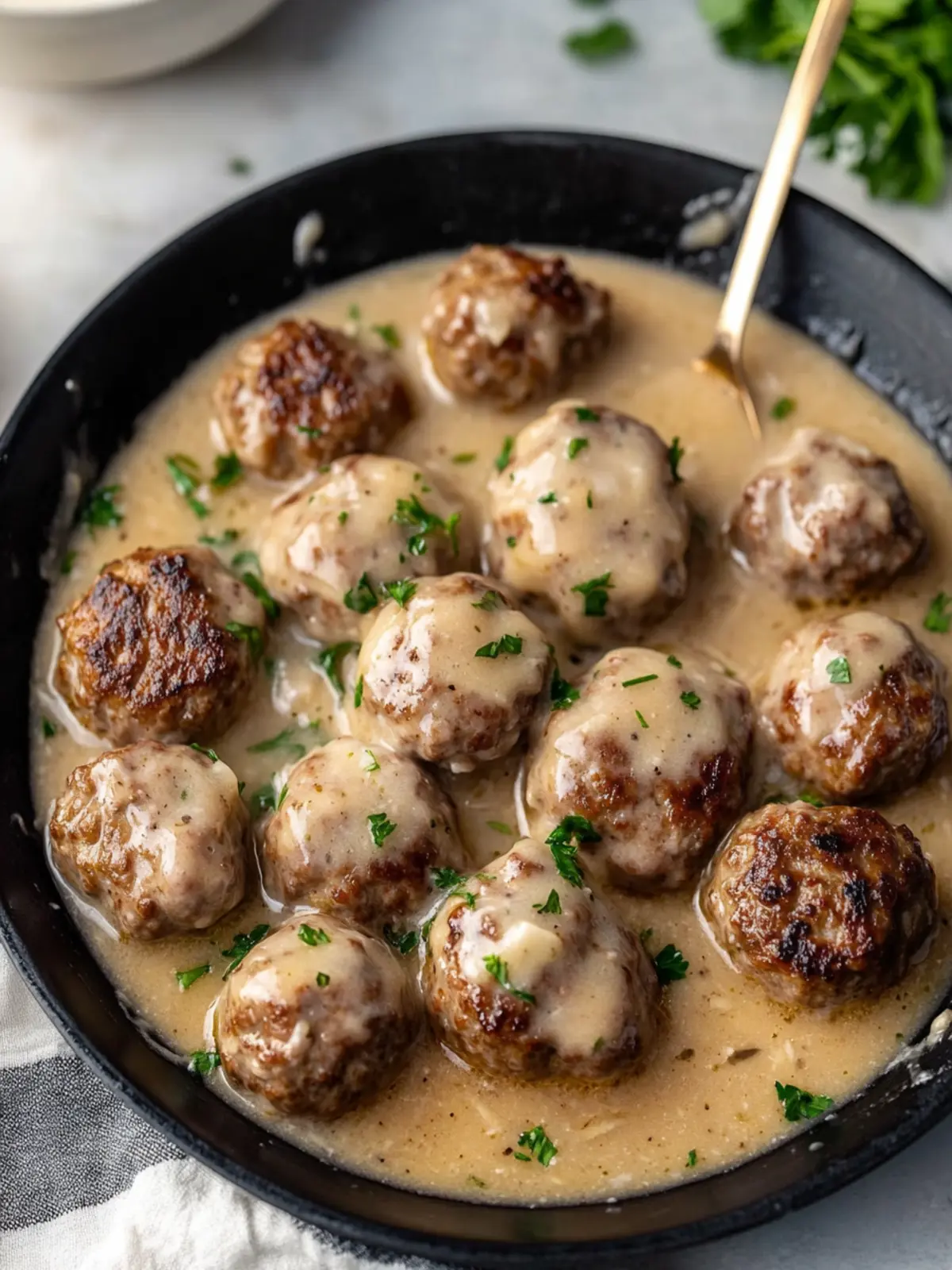 Whole30 Swedish Meatballs with Gravy (Paleo, Gluten Free)