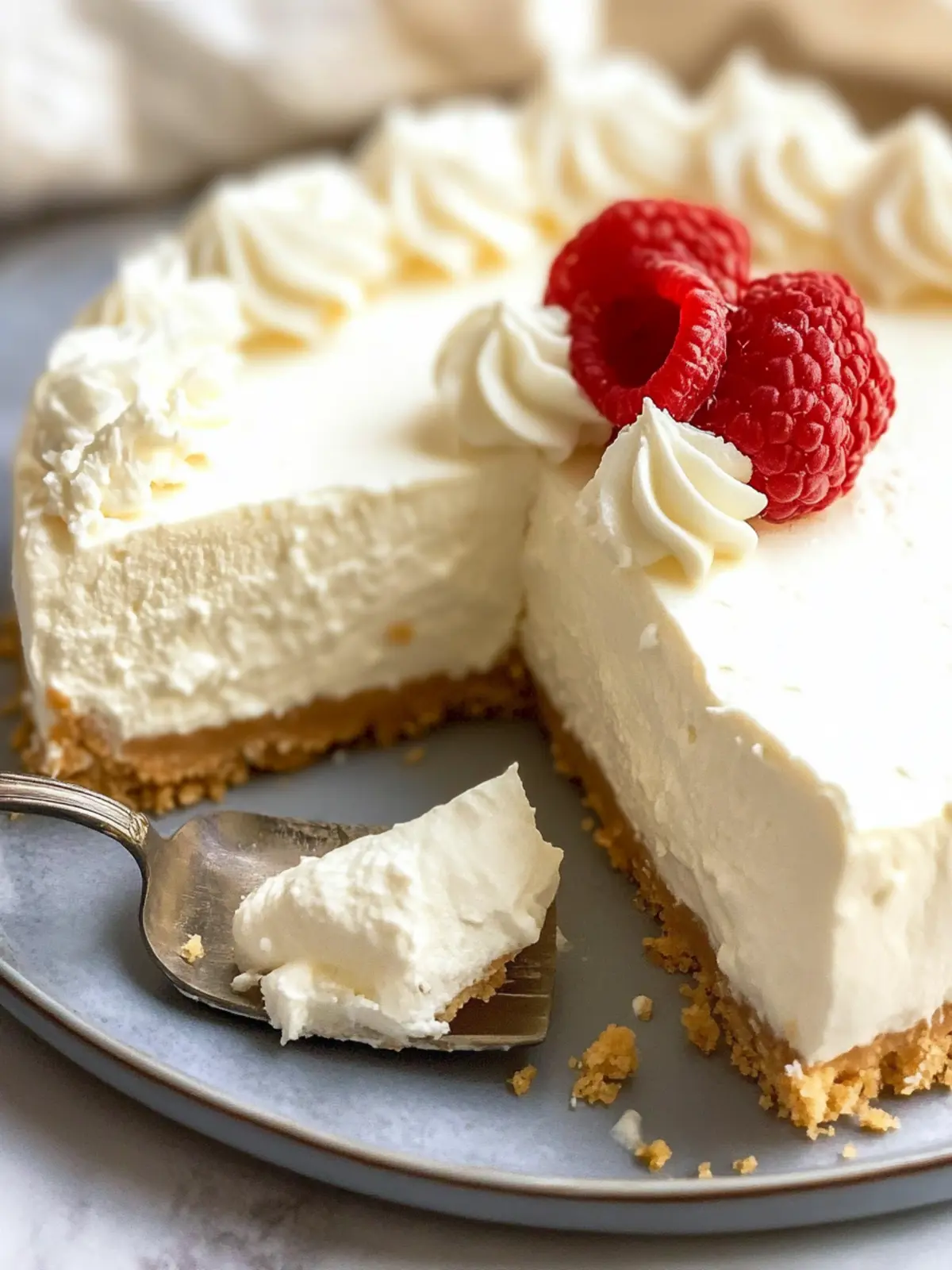3 Ingredient No Bake Cheesecake (Easiest Cheesecake In The World)