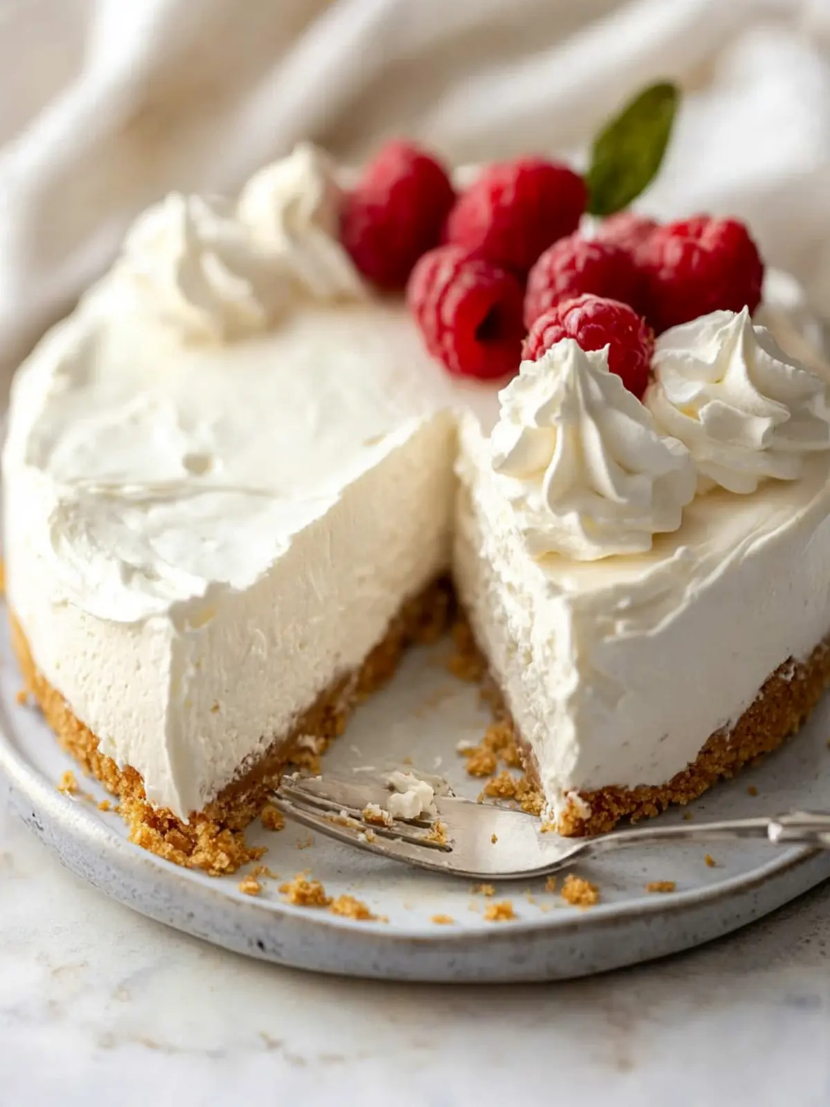 3 Ingredient No Bake Cheesecake (Easiest Cheesecake In The World)