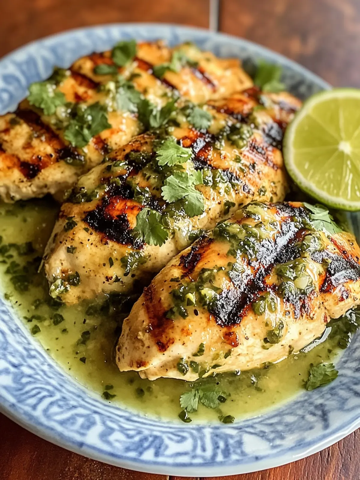 Cheesy Grilled Salsa Verde Pepper Jack Chicken