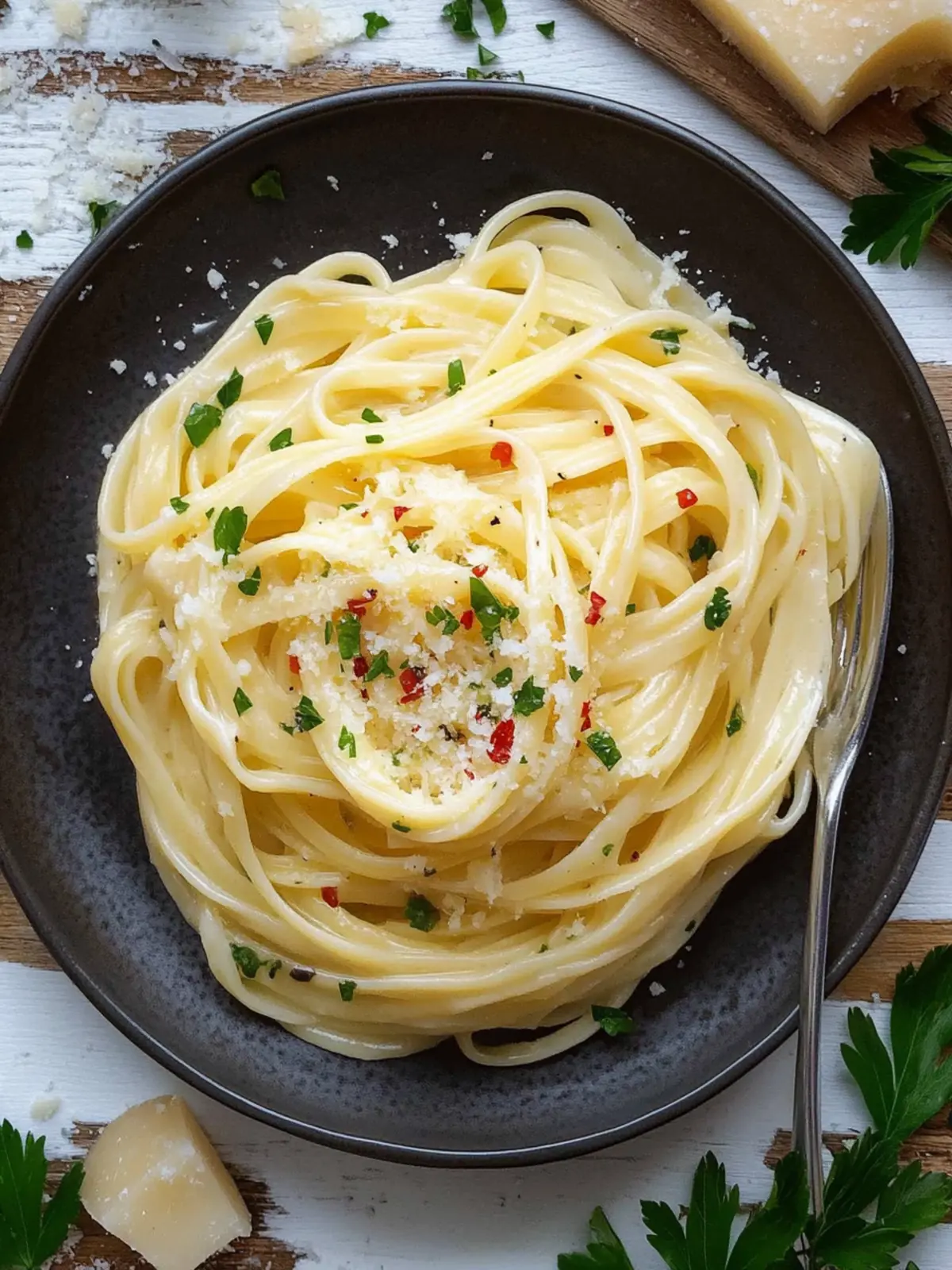 Pasta in White Wine Sauce