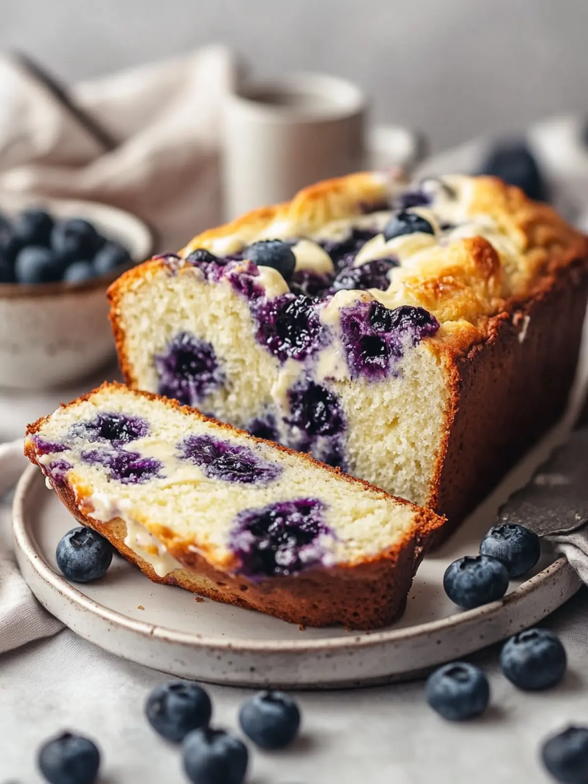 Delicious Blueberry Cream Cheese Bread Recipe