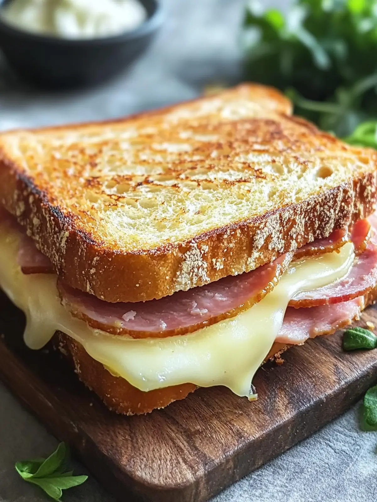 Easy Homemade French Ham & Cheese Sandwich