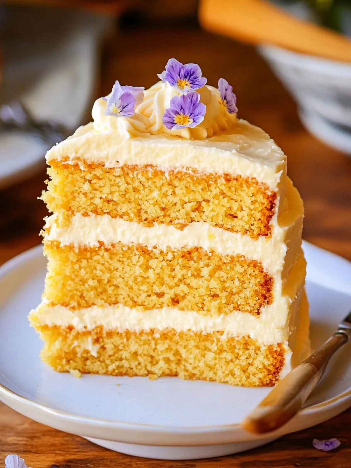 Layered Cornbread Cake with Whipped Honey Butter Frosting