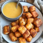 Vegan Chick-fil-A style Tofu Nuggets with Vegan Honey Mustard Sauce (Oil-free!)