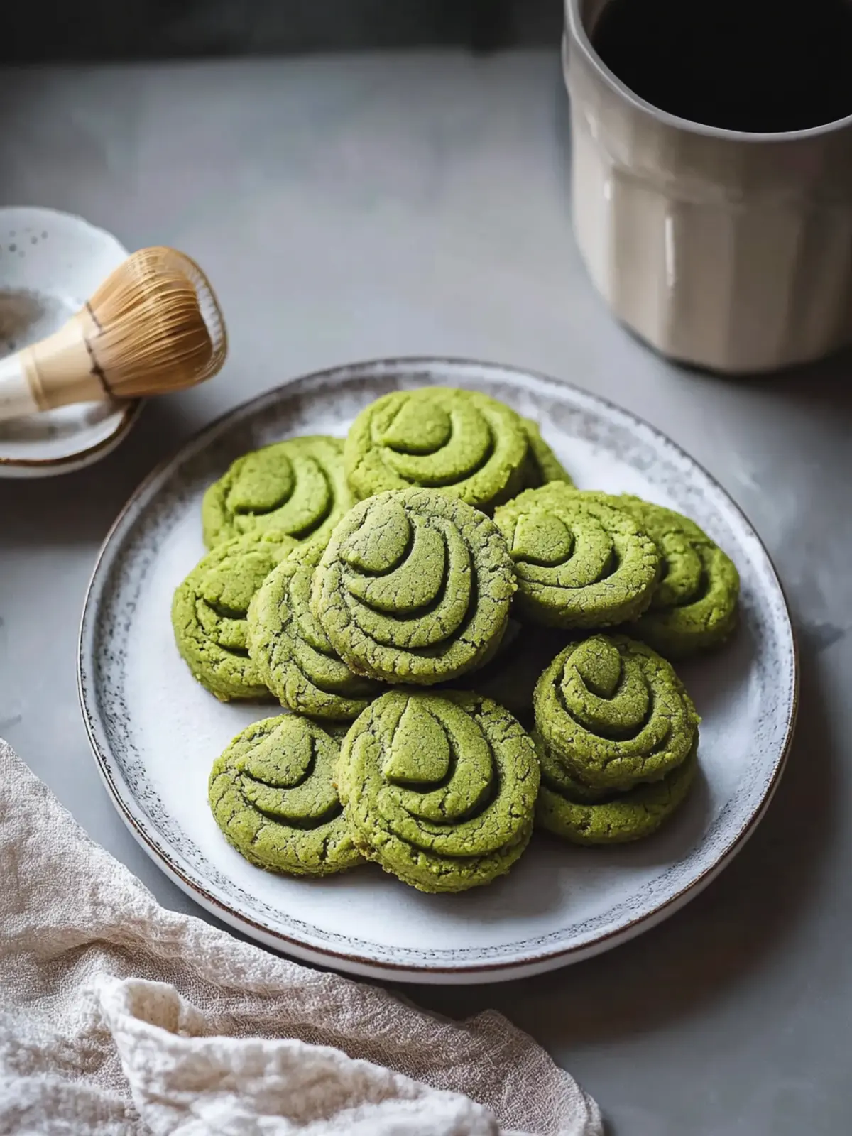 Matcha Butter Cookies